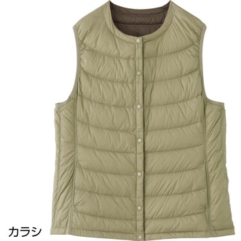 821961 軽量リバーシブルダウンベスト - ケアファッション