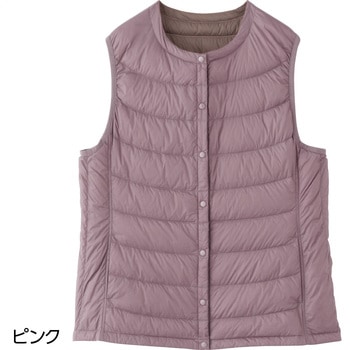 821961 軽量リバーシブルダウンベスト - ケアファッション