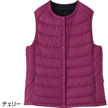 821961 軽量リバーシブルダウンベスト ケアファッション