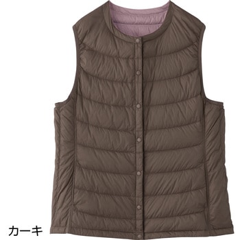 821961 軽量リバーシブルダウンベスト ケアファッション