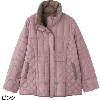 821962 軽量配色ダウンジャケット ケアファッション