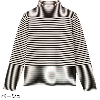 820952 レーヨンボーダーやわらかセーター ケアファッション