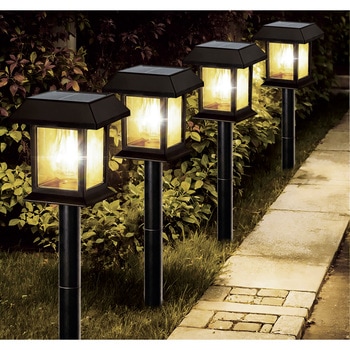 ソーラー充電アンティークガーデンライト トレードワン