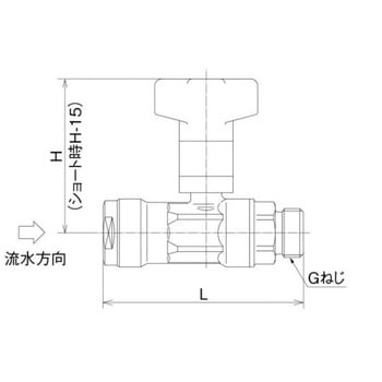 CBW1型 逆止弁付ボールバルブ 平行おねじ 水用 - オンダ製作所