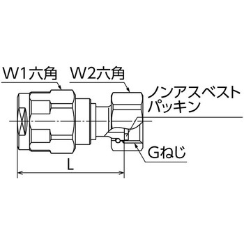 WJ18型 ナット付アダプター 青銅製 オンダ製作所