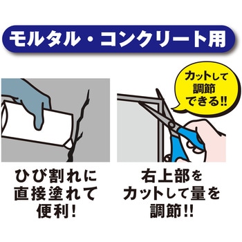 「補修は任せろ!」床用ひび割れ補修材 モルタル・コンクリート用 WAKI(和気産業)