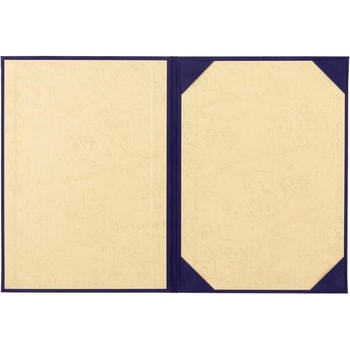 証書ファイル 植毛 紺 Aタイプ 美濃商会