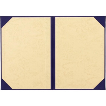 証書ファイル 植毛 紺 Bタイプ 美濃商会