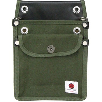 TSH-2DF-DG 帆布鳶用腰袋2段 ふた付き SK11 62893942