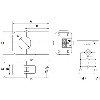 CTT-10-CLS-CV50 クランプ式センサ・変換器一体型電流変換器 1個