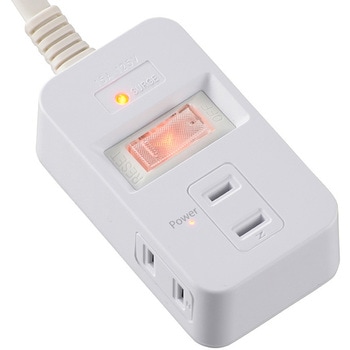 発煙ガードスイッチ付きタップ オーム電機