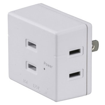 発煙ガードトリプルタップ オーム電機