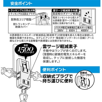 マイクロタップ雷ガード オーム電機