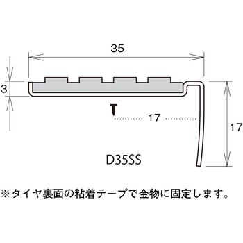 ステンレススリムノンスリップ タイヤ付き ヒナカ(日中製作所)