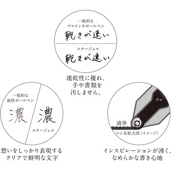 エナージェル クレナ ミモザイエロー ぺんてる