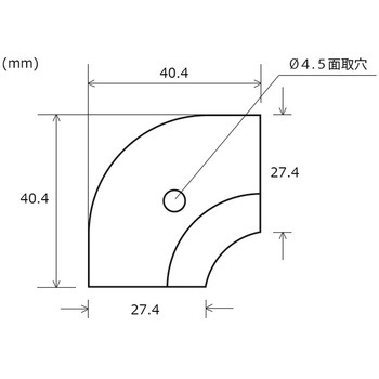 アルミじゅうたん押え用コーナーカバー ヒナカ(日中製作所)