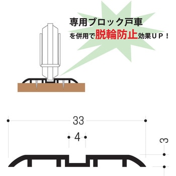 アルミブロックレール シングル 浜国
