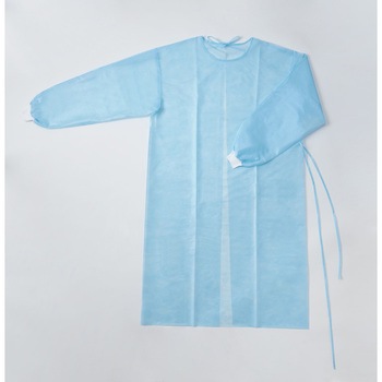 ハクゾウ防水アイソレーションガウン ハクゾウメディカル ブルー 1袋 10枚 通販モノタロウ