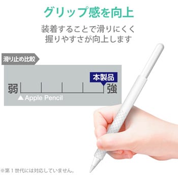 Apple Pencil 第2世代専用 ケース カバー 滑り止めスリムグリップ シリコン 装着充電可能 クリア エレコム タッチペン 通販モノタロウ Tb Ape2gnshcr