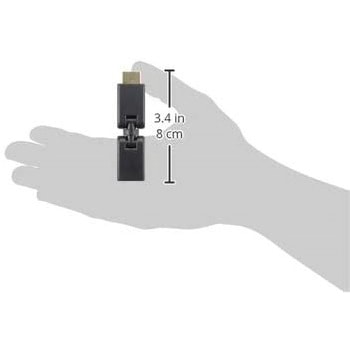 HDMI 180°回転コネクタ [ HDMI (Aタイプ) オス - メス ] タイムリー