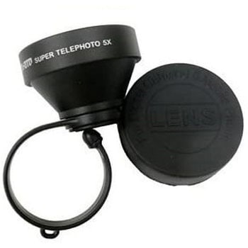 LM-SMSTELE-BK Lumen 望遠レンズ [5倍] ガラス製 [ クリップ固定式