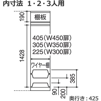 ロッカー シーフォート 木目扉 3人用      (配送・組立サービス付き) コクヨ