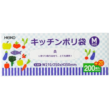 M キッチンポリ シモジマ サイズM 1箱(220枚) - 【通販モノタロウ】