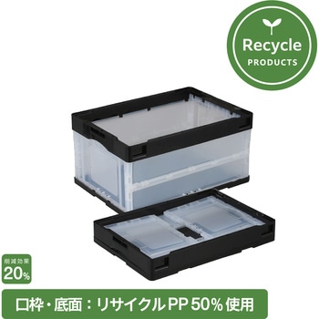 【エコマーク認定商品】リサイクル折りたたみコンテナー 岐阜プラスチック工業(RISU/リス)