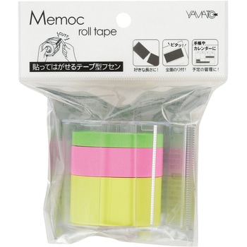 メモックロールテープ レモンローズライム ヤマト(事務用品)
