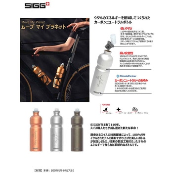 水筒 アルミニウム製ボトル ムーブマイプラネット 0.75L SIGG(シグ)