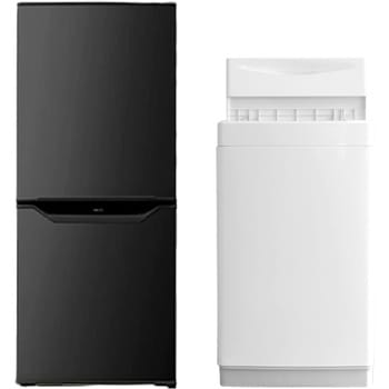 家電セット 寮 オフィス 事務所 新生活家電 2点セット (6kg洗濯機 106L冷蔵庫) YAMAZEN(山善)