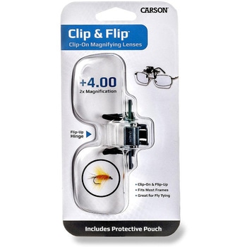 2倍 クリップオンマグニファイア +4.00度ディオプター - Carson(カールソン)