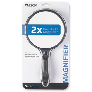 2倍アクリル製ソフトグリップマグニファイア Carson(カールソン)