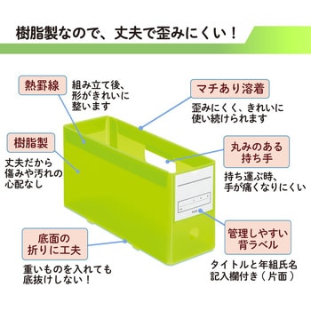 ファイル 年組氏名PPボックスファイル ハーフサイズ プラス(文具)
