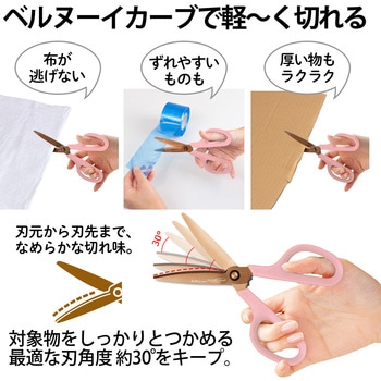 ハサミ チタンコート フィットカットカーブ プレミアムチタン(リニューアル) PLUS(プラス)[文具]