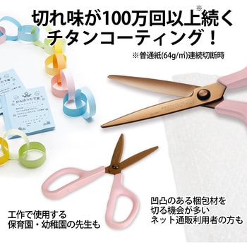 ハサミ チタンコート フィットカットカーブ プレミアムチタン(リニューアル) PLUS(プラス)[文具]