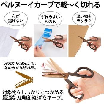 ハサミ チタンコート フィットカットカーブ プレミアムチタン(リニューアル) PLUS(プラス)[文具]