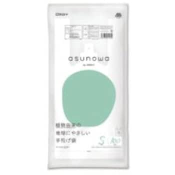 オルディ asunowaバイオマス25手提袋2L／45号乳白100P〔×30セット〕-