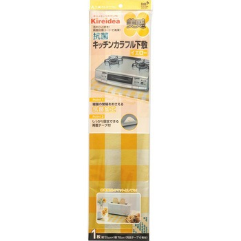 - Kireidea �R�� �L�b�`���J���t�����~ 55�~70cm ���ʃe�[�v6���t �G���G�[�p�b�P�[�W���O 63023364