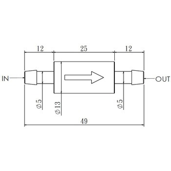 ワンウェイバルブ ホース付 バイクブレーキエア抜き用 モノタロウ バイク用ジョイント 通販モノタロウ