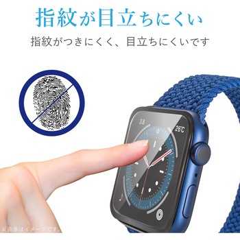 アップルウォッチ AppleWatch ガラスフィルム SE 6 5 4 (40mm) フルカバー 硬度9H フレーム付 指紋防止 エレコム