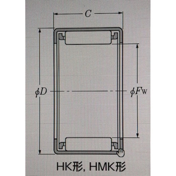 シェル形針状ころ軸受HMK形(オープンエンド形) NTN(エヌティーエヌ)