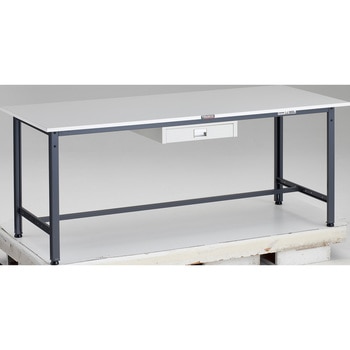軽量作業台(薄型1段引出し付) リノリューム天板 TRUSCO