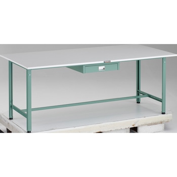 軽量作業台(薄型1段引出し付) リノリューム天板 TRUSCO