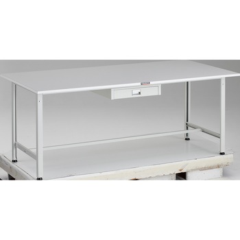 軽量作業台(薄型1段引出し付) リノリューム天板 TRUSCO