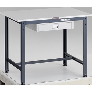 軽量作業台(薄型1段引出し付) リノリューム天板 TRUSCO