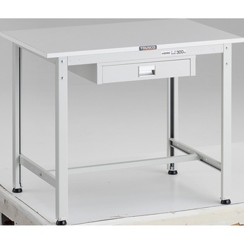 軽量作業台(薄型1段引出し付) リノリューム天板 TRUSCO