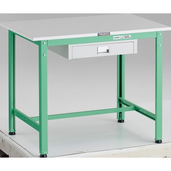軽量作業台(薄型1段引出し付) リノリューム天板 TRUSCO