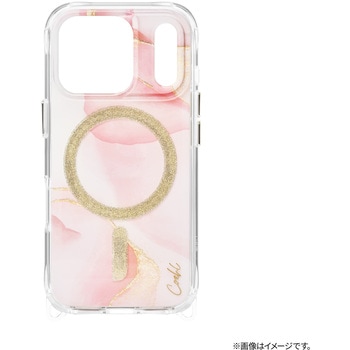 iPhone 17 Pro Coehl 耐衝撃 ストラップループ付属 ワイヤレス充電対応 スマホケース 「AERIS」 ソフトピンク Coehl