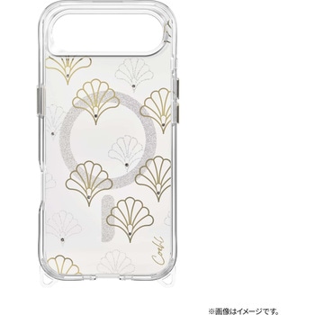 iPhone Air Coehl ストラップループ付属 ワイヤレス充電対応 スマホケース 「MAREE」 スパークリングシルバー Coehl